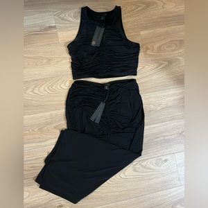 NWT House of Harlem black two piece set